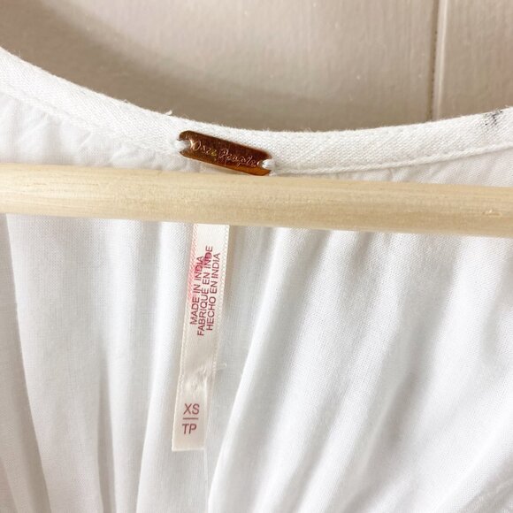 NWT Free People White Maxi Dress Size X-Small - Picture 5 of 14